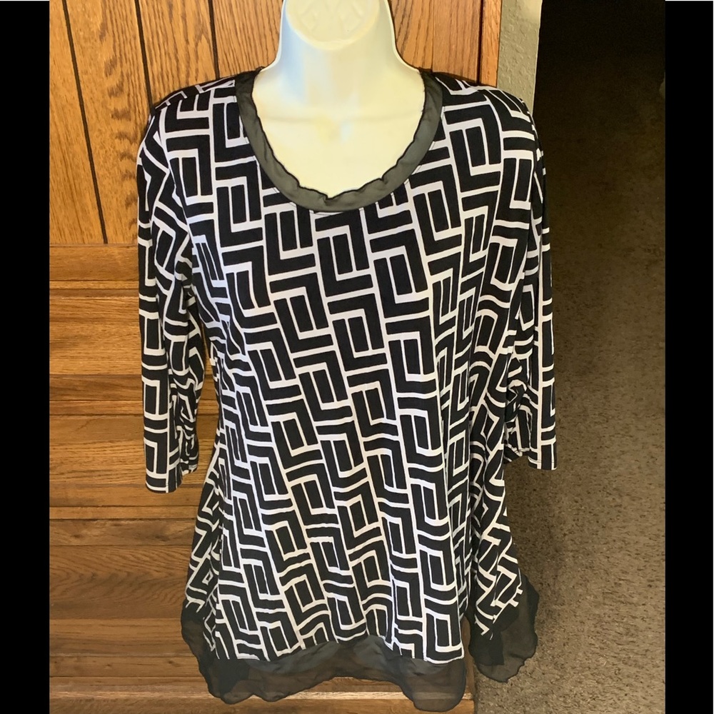Cato Patterned Blouse - image 1